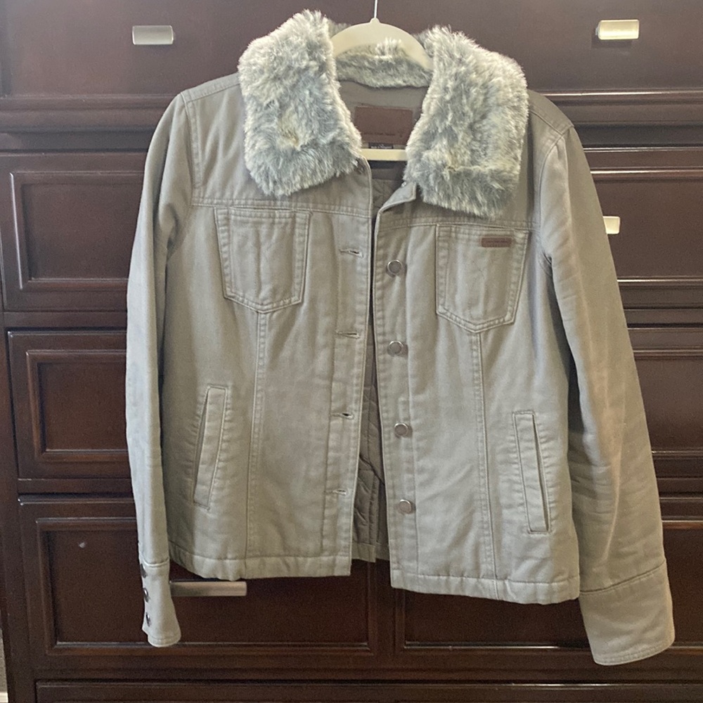 Calvin Klein gray jean jacket